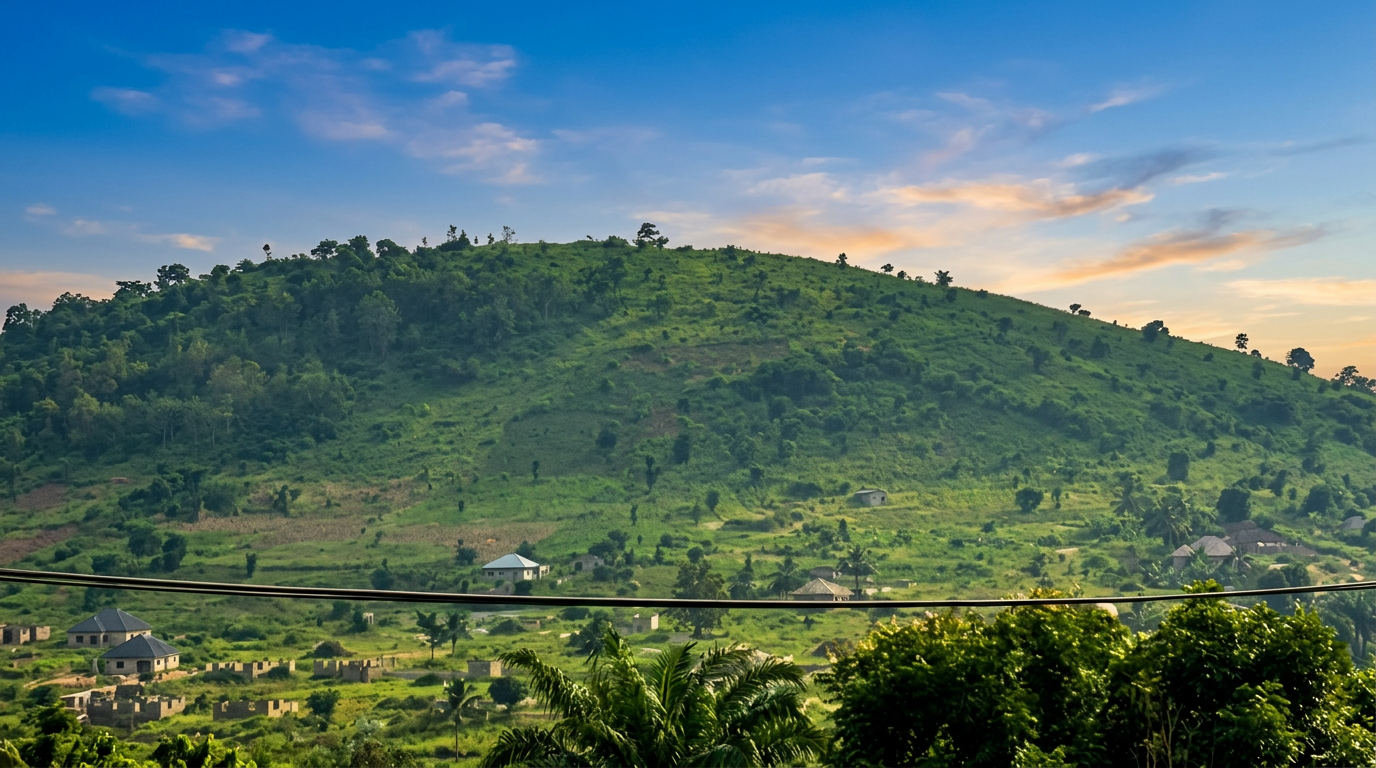 Elevated terrain at Ashifla Royal Estate